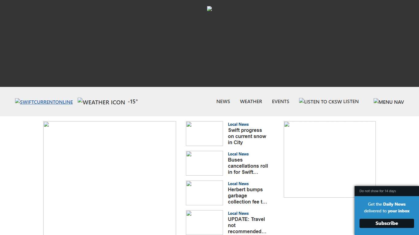 Home Page - SwiftCurrentOnline.com - Local news, Weather, Sports, Free Classifieds and Job Listings